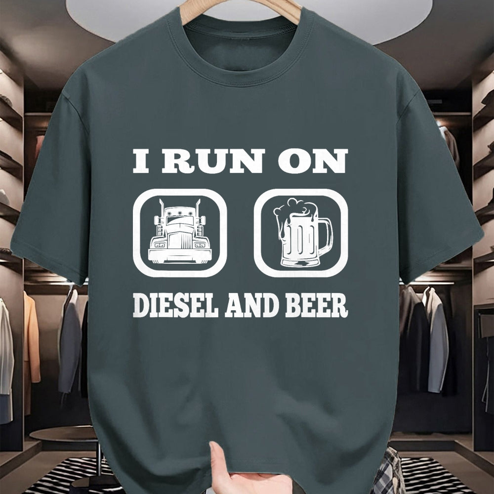 Best Truck Driver Life Shirt, Funny Trucker UnisexT-Shirt/Hoodie/Sweatshirt HLT00 - Truck Driver Saying Diesel & Beer Funny Trucker Lover T-Shirt