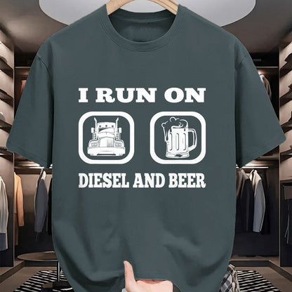 Best Truck Driver Life Shirt, Funny Trucker UnisexT-Shirt/Hoodie/Sweatshirt HLT00 - Truck Driver Saying Diesel & Beer Funny Trucker Lover T-Shirt