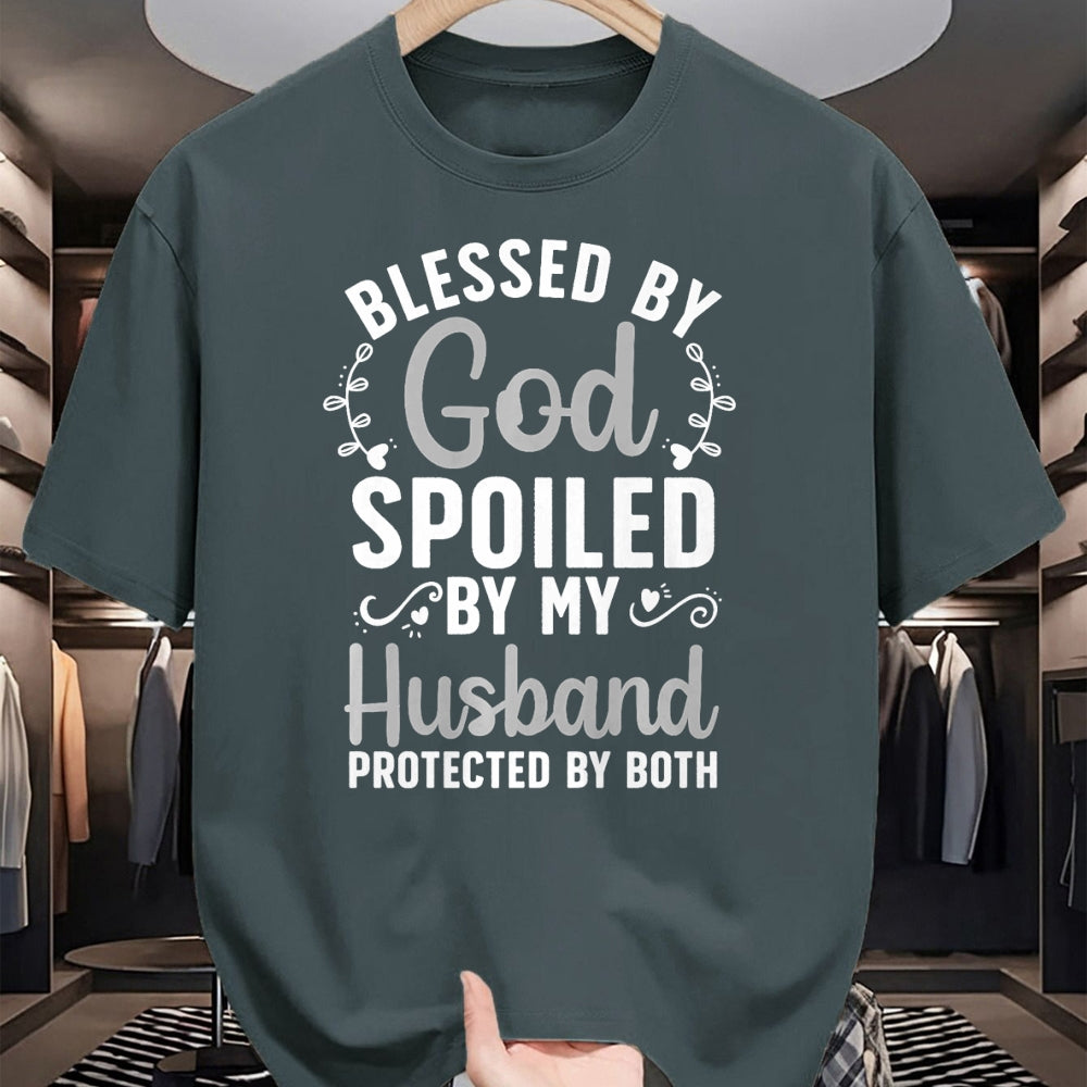 Best Wife Shirt, Wife and Husband Unisex T-Shirt/Hoodie/Sweatshirt HLT00 - Gift for wife T shirt, spoiled wife   Funny Spoiled Wife Art For Women Girls Husband Spoiled Wife Pr (19)