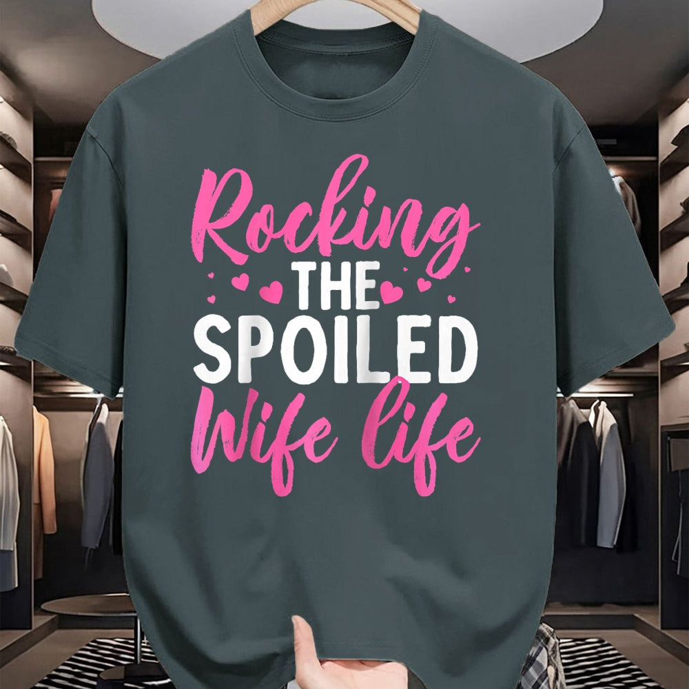 Best Wife Shirt, Wife and Husband Unisex T-Shirt/Hoodie/Sweatshirt HLT00 - Gift for wife T shirt, spoiled wife   Funny Spoiled Wife Art For Women Girls Husband Spoiled Wife Ra (16)