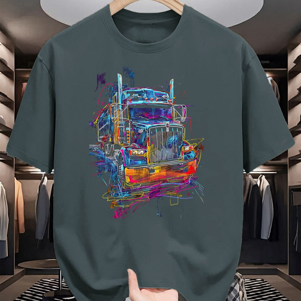 Best Truck Driver Life Shirt, Funny Trucker UnisexT-Shirt/Hoodie/Sweatshirt HLT00 - Trucker American Flag Big Rig Semi-Trailer Truck Driver T-Shirt
