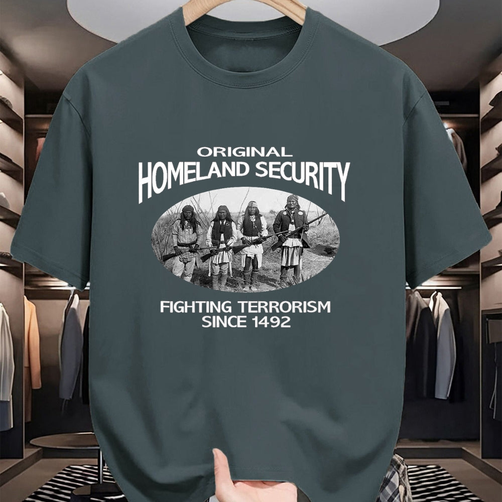 Native American T-Shirts, Vintage Native American Unisex T-Shirt/Hoodie/Sweatshirt HLT00 - Homeland Security Native American shirt. fighting terrorism