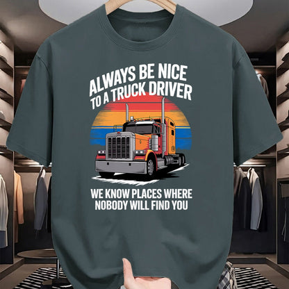 Best Truck Driver Life Shirt, Funny Trucker UnisexT-Shirt/Hoodie/Sweatshirt HLT00 - Best Truck Driver Art for Men Dad Women Trucking CDL Trucker T-Shirt (1)