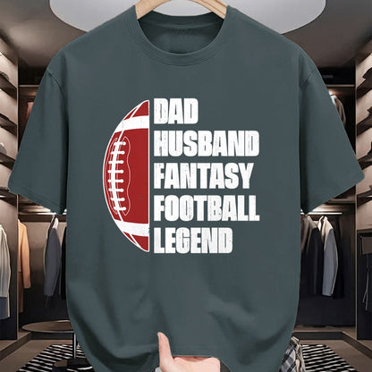 Best Wife Shirt, Wife and Husband Unisex T-Shirt/Hoodie/Sweatshirt HLT00 - Dad Husband Fantasy Football Legend League Funny Fathers Day T-Shirt