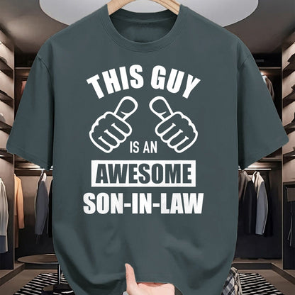 Best Wife Shirt, Wife and Husband Unisex T-Shirt/Hoodie/Sweatshirt HLT00 - This guy awesome son-in-law from father-in-law T-Shirt