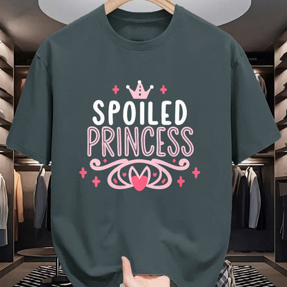 Best Wife Shirt, Wife and Husband Unisex T-Shirt/Hoodie/Sweatshirt HLT00 - Spoiled Princess Funny Women, Girl, Spoiled V-Neck T-Shirt