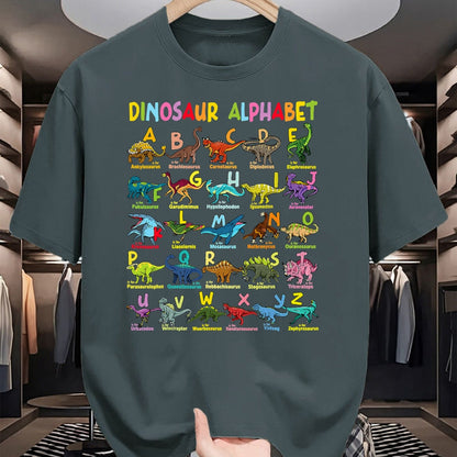 Best Dinosaur Lover Shirt, Funny Dinosaur UnisexT-Shirt/Hoodie/Sweatshirt HLT00 - Types of Dinosaurs Alphabet A-Z ABC Dino Identification T-Shirt