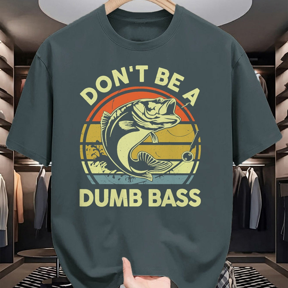 Gift for Dad Shirt, Funny Dad Unisex T-Shirt/Hoodie/Sweatshirt HLT00 – Fishing-Shirt Dont Be Dumb Bass Funny Dad T-Shirt