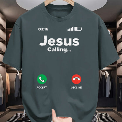 Christian Tee, Christian Faith Unisex T-Shirt/Hoodie/Sweatshirt HLT00 - Jesus Calling God Christ Faith Religious Christian Gift T-Shirt