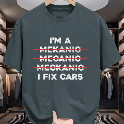 Best Mechanic Life Shirt, Funny Mechanic UnisexT-Shirt/Hoodie/Sweatshirt HLT00 - I'm Mechanic Spell Wrong I Fix Car Auto Repairman Gift T-Shirt