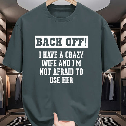 Best Wife Shirt, Wife and Husband Unisex T-Shirt/Hoodie/Sweatshirt HLT00 - Funny Husband Gifts Men, Crazy Wife Sarcastic Husband T-Shirt (1)
