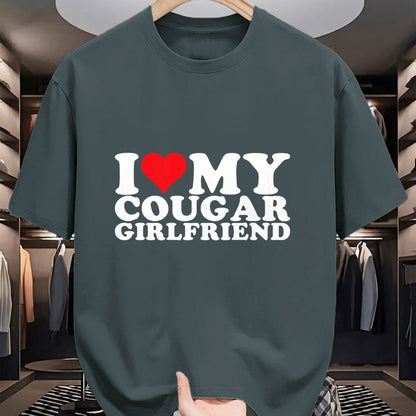 Best Wife Shirt, Wife and Husband Unisex T-Shirt/Hoodie/Sweatshirt HLT00 - I Love My Cougar Girlfriend I Heart My Cougar GF T-Shirt