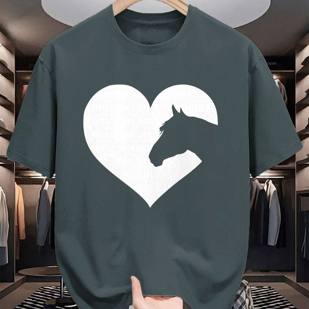 Best Horse Lover Shirt , Funny Horse UnisexT-Shirt/Hoodie/Sweatshirt HLT00 - Cute Horse Lovers Gift idea Heart tee Shirt for Women Girls T-Shirt