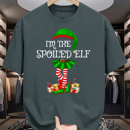 Best Wife Shirt, Wife and Husband Unisex T-Shirt/Hoodie/Sweatshirt HLT00 - Matching Family Group I'm The Spoiled Elf Christmas T-Shirt