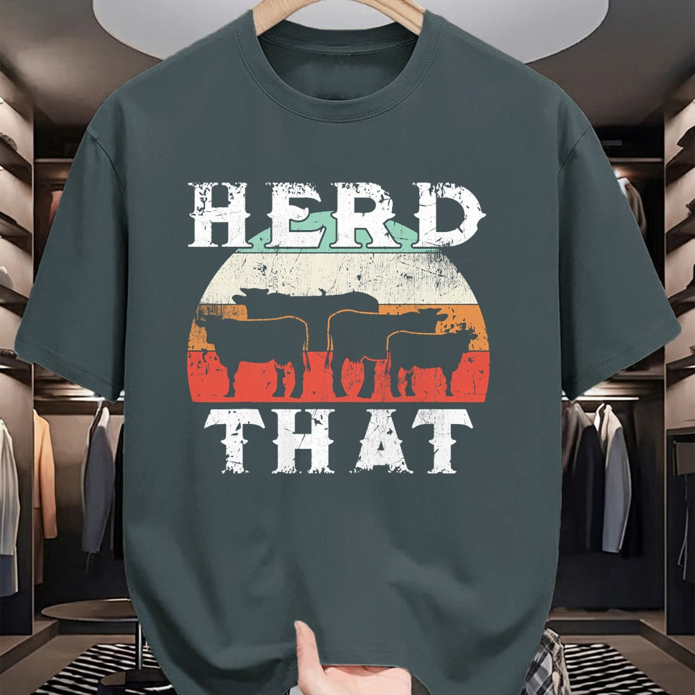 Best Farmer Life Shirt, Funny Farmer UnisexT-Shirt/Hoodie/Sweatshirt HLT00 - Farmer Herd That T-Shirt Cow Lover Funny Farmer Tee T-Shirt