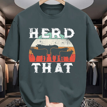 Best Farmer Life Shirt, Funny Farmer UnisexT-Shirt/Hoodie/Sweatshirt HLT00 - Farmer Herd That T-Shirt Cow Lover Funny Farmer Tee T-Shirt