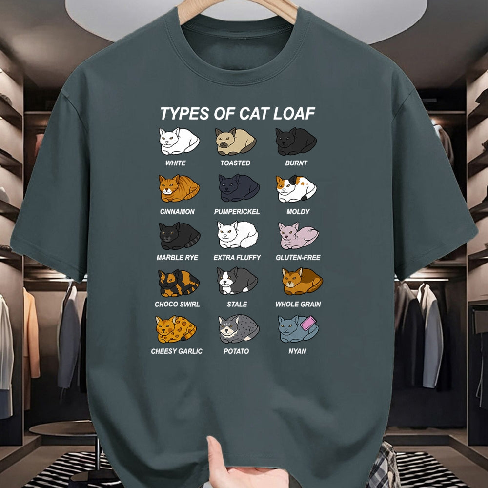 Cat Love Shirt, Funny Cat Lover Gift UnisexT-Shirt/Hoodie/Sweatshirt HLT00 - Cat Loaf Kitten Lover Funny Bread Baker Pastry Chef T-Shirt