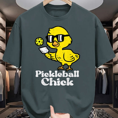 Funny Pickleball Shirt, Pickleball Lover Unisex T-Shirt/Hoodie/Sweatshirt HLT00 - Pickleball Chick Funny Pickle Ball Women Girls Kids Toddler T-Shirt