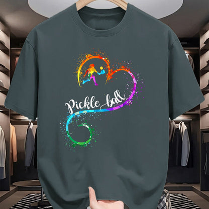 Funny Pickleball Shirt, Pickleball Lover Unisex T-Shirt/Hoodie/Sweatshirt HLT00 - I Love Pickleball Watercolors Funny Pickleball Girl Player T-Shirt