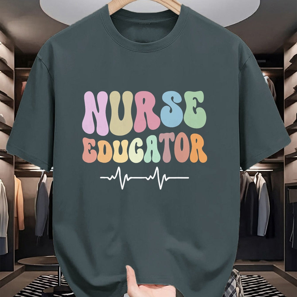 Funny Nurse Shirt, Nurse Unisex T-Shirt/Hoodie/Sweatshirt HLT00 - Groovy Certified Nurse Educator Nursing School Instructor T-Shirt