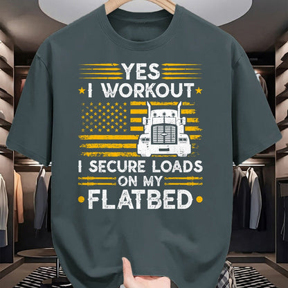 Best Truck Driver Life Shirt, Funny Trucker UnisexT-Shirt/Hoodie/Sweatshirt HLT00 - Flatbedder Truck Driver Secure Loads Flatbed Trucker T-Shirt