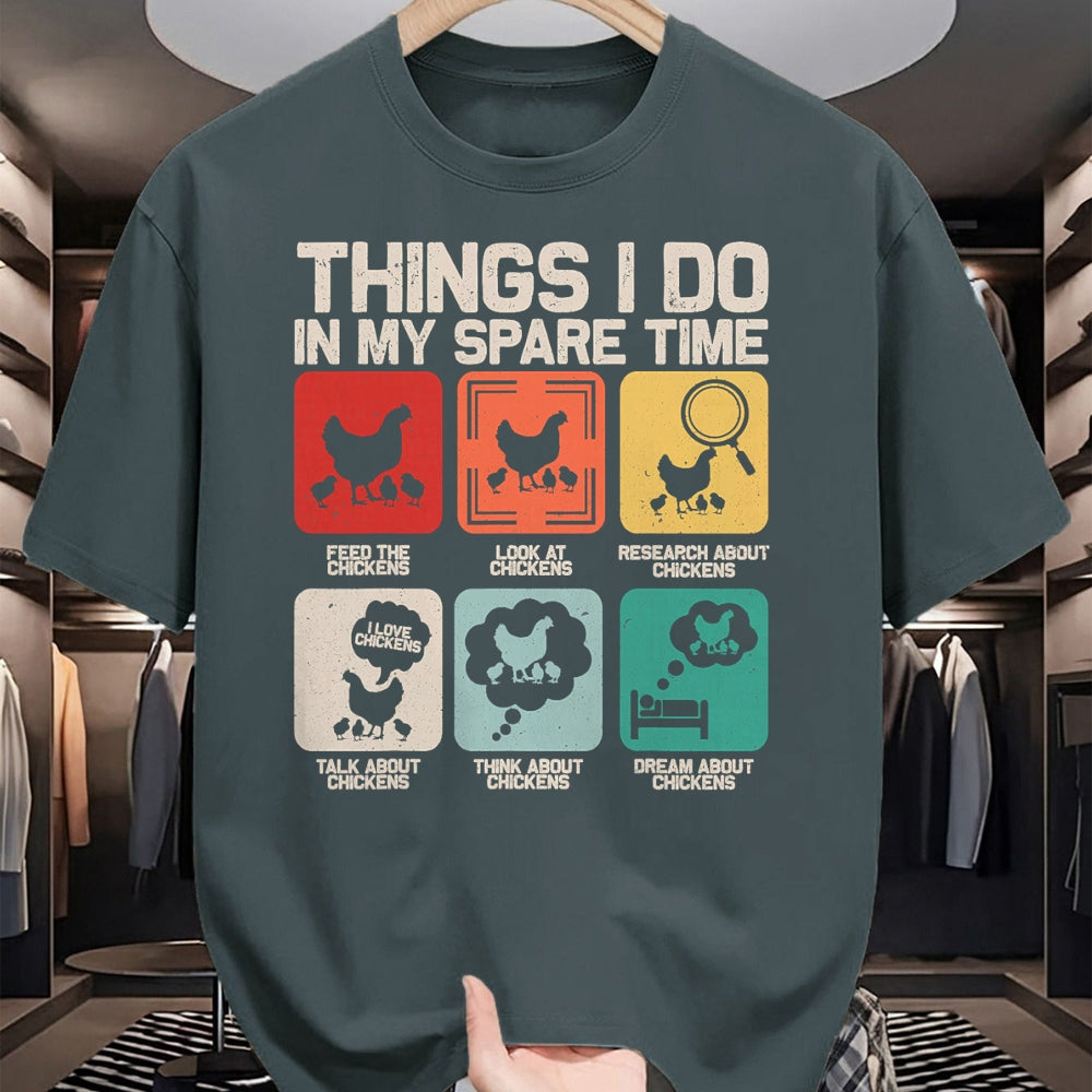 Best Farmer Life Shirt, Funny Farmer UnisexT-Shirt/Hoodie/Sweatshirt HLT00 - Things I Do in My Spare Time Funny Chicken Farmer Kids Teen T-Shirt