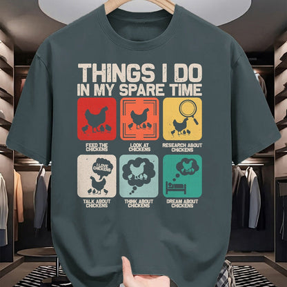 Best Farmer Life Shirt, Funny Farmer UnisexT-Shirt/Hoodie/Sweatshirt HLT00 - Things I Do in My Spare Time Funny Chicken Farmer Kids Teen T-Shirt