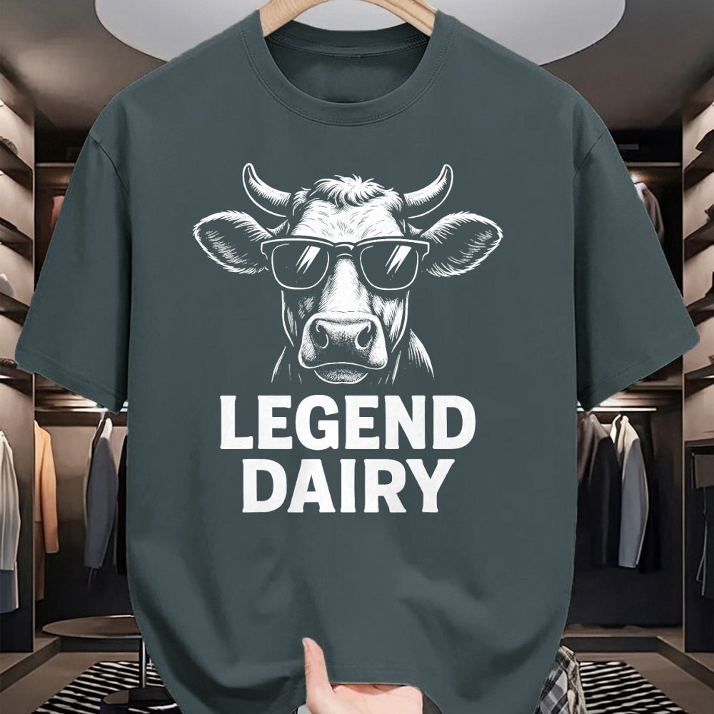 Best Farmer Life Shirt, Funny Farmer UnisexT-Shirt/Hoodie/Sweatshirt HLT00 - Legend Dairy Cool Cow Sunglasses Funny Farming Cow Pun T-Shirt