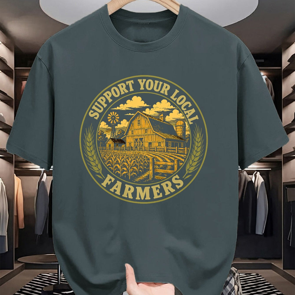 Best Farmer Life Shirt, Funny Farmer UnisexT-Shirt/Hoodie/Sweatshirt HLT00 - Support Your Local Farmers Vintage Farm Agriculture T-Shirt