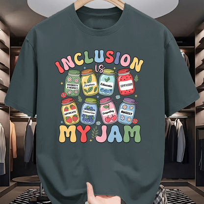 Best Teacher Shirt, Funny Teacher UnisexT-Shirt/Hoodie/Sweatshirt HLT00 - Inclusion is My Jam SPED Teacher Special Education Life T-Shirt