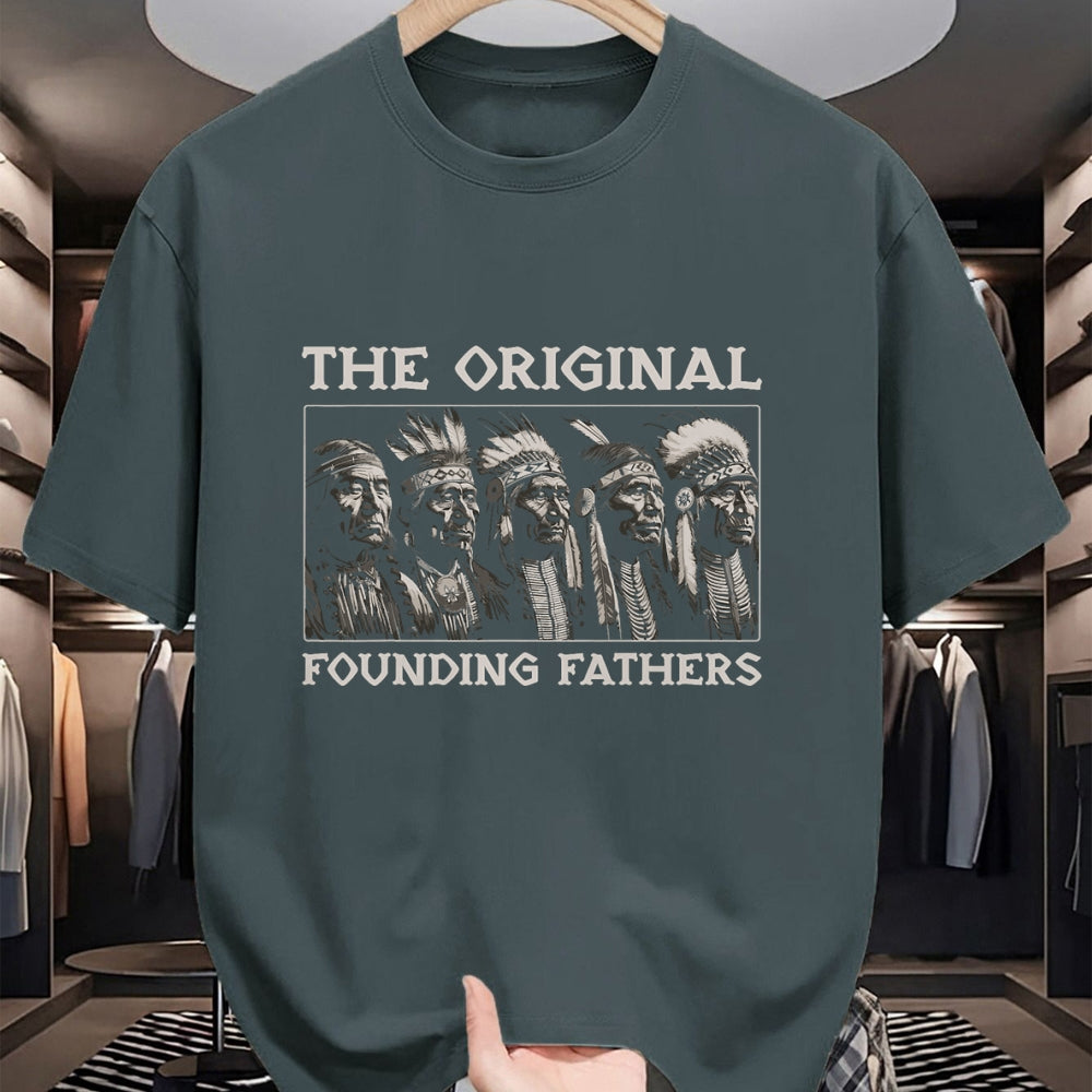 Native American T-Shirts, Vintage Native American Unisex T-Shirt/Hoodie/Sweatshirt HLT00 - The Original Founding Fathers Vintage Native American Indian