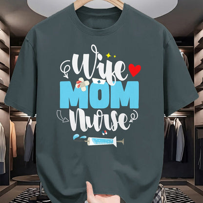 Funny Nurse Shirt, Nurse Unisex T-Shirt/Hoodie/Sweatshirt HLT00 - Wife Mom Nurse Mother's Day T-Shirt