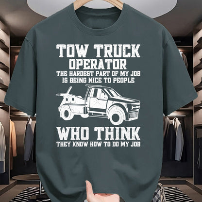 Best Truck Driver Life Shirt, Funny Trucker UnisexT-Shirt/Hoodie/Sweatshirt HLT00 - Funny Tow Truck Driver & Tow Operator Wrecker T-Shirt (1)