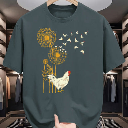 Best Farmer Life Shirt, Funny Farmer UnisexT-Shirt/Hoodie/Sweatshirt HLT00 - Farmer Poultry Bird Flower Farm Animal Dandelion Chicken T-Shirt Small