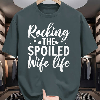 Best Wife Shirt, Wife and Husband Unisex T-Shirt/Hoodie/Sweatshirt HLT00 - Gift for wife T shirt, spoiled wife   Funny Spoiled Wife Art For Women Girls Husband Spoiled Wife Pr (17)