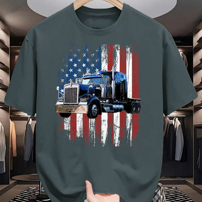 Best Truck Driver Life Shirt, Funny Trucker UnisexT-Shirt/Hoodie/Sweatshirt HLT00 - Trucker American Flag Truck Driver Truck Driver Gift T-Shirt