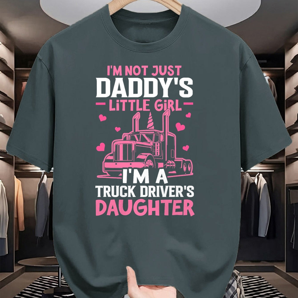 Best Truck Driver Life Shirt, Funny Trucker UnisexT-Shirt/Hoodie/Sweatshirt HLT00 - I'm A Truck Driver's Daughter Trucker Girl T-Shirt