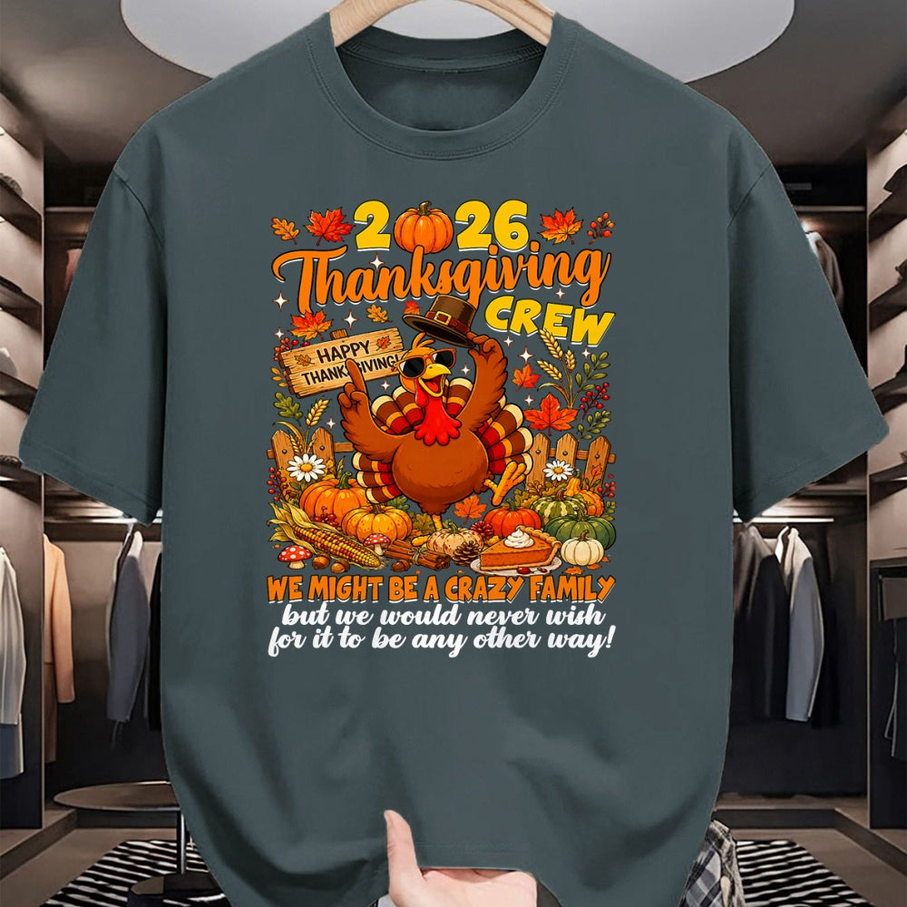 Best Thanksgiving Family Shirt , Funny Thanksgiving UnisexT-Shirt/Hoodie/Sweatshirt HLT00 - Family Thanksgiving Matching Family 2026 Thanksgiving Crew T-Shirt