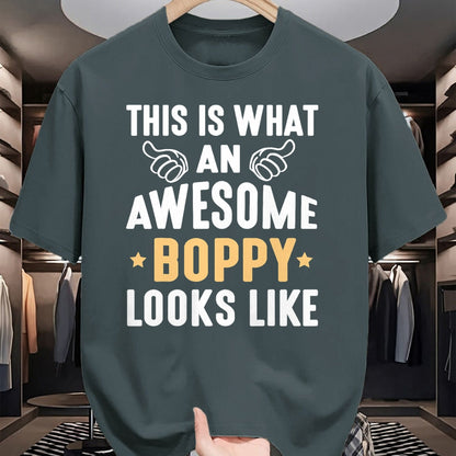 Best Wife Shirt, Wife and Husband Unisex T-Shirt/Hoodie/Sweatshirt HLT00 - This Is What An Awesome Boppy Looks Like Grandpa Dad Husband T-Shirt