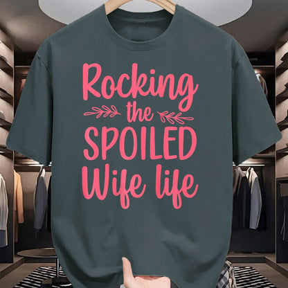 Best Wife Shirt, Wife and Husband Unisex T-Shirt/Hoodie/Sweatshirt HLT00 - Gift for wife T shirt, spoiled wife   Funny Spoiled Wife Art For Women Girls Husband Spoiled Wife Pr (9)