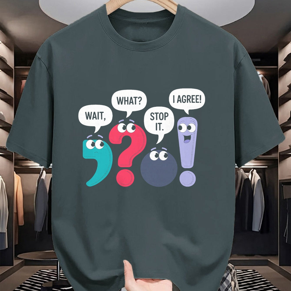 Best Teacher Shirt, Funny Teacher UnisexT-Shirt/Hoodie/Sweatshirt HLT00 - Wait What Stop It I Agree Funny Punctuation Grammar Teacher T-Shirt
