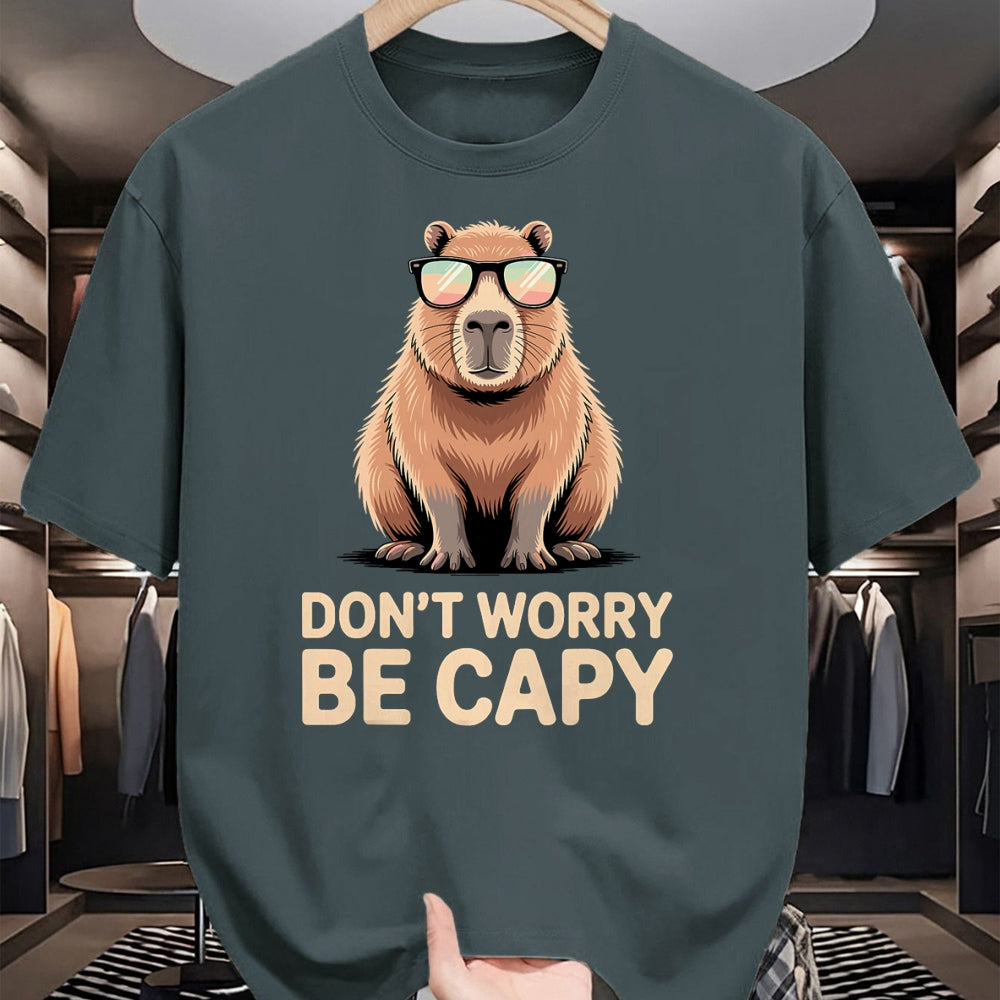 Cute Capybara Shirt, Funny Capybara Unisex T-Shirt/Hoodie/Sweatshirt HLT00 - Funny Capybara Design for Men Women Adults Capybara Lover T-Shirt