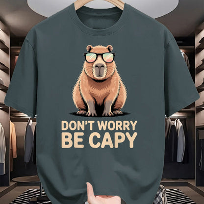 Cute Capybara Shirt, Funny Capybara Unisex T-Shirt/Hoodie/Sweatshirt HLT00 - Funny Capybara Design for Men Women Adults Capybara Lover T-Shirt
