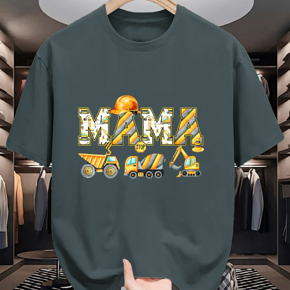 Best Thanksgiving Family Shirt , Funny Thanksgiving UnisexT-Shirt/Hoodie/Sweatshirt HLT00 - Funny Mama Construction Excavator Tee Matching Family Birthday Party T Shirts