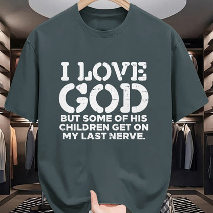 Christian Tee, Christian Faith Unisex T-Shirt/Hoodie/Sweatshirt HLT00 - I Love God But Funny Jesus Christ Religious Christian Gift T-Shirt