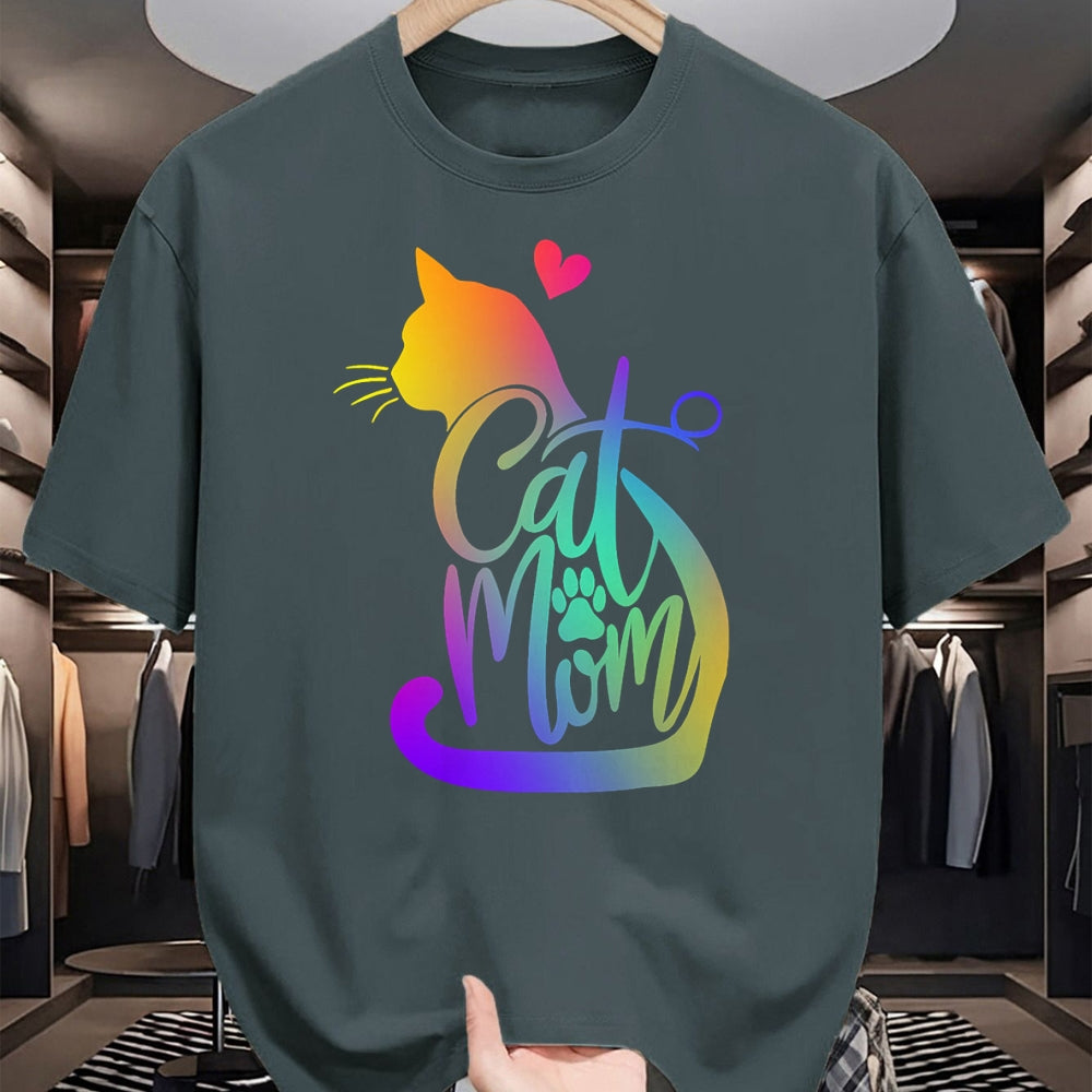 Cat Love Shirt, Funny Cat Lover Gift UnisexT-Shirt/Hoodie/Sweatshirt HLT00 - Cat Mom Cat Lover Cute Mother_s Day Mama I Love My Cat T-Shirt