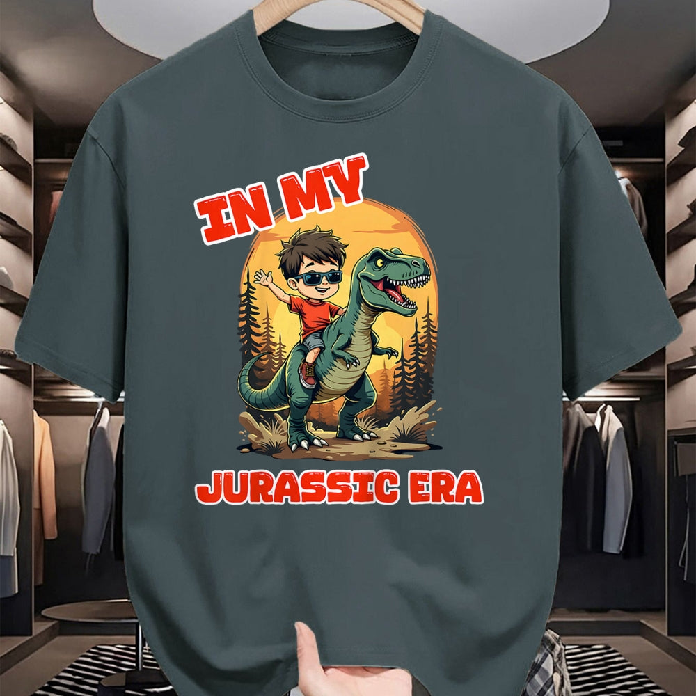 Best Dinosaur Lover Shirt, Funny Dinosaur UnisexT-Shirt/Hoodie/Sweatshirt HLT00 - Kids In My Jurassic Era Boys Dinosaur Kids Birthday T-Rex T-Shirt