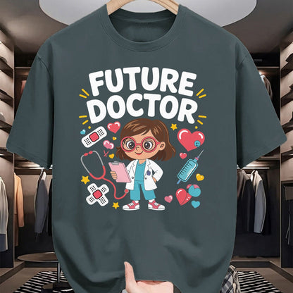 Best Doctor Shirt, Funny Doctor UnisexT-Shirt/Hoodie/Sweatshirt HLT00 - Future Doctor - Future Doctor Cute Girl Medical Career Gifts for Girls Kids T-Shirt