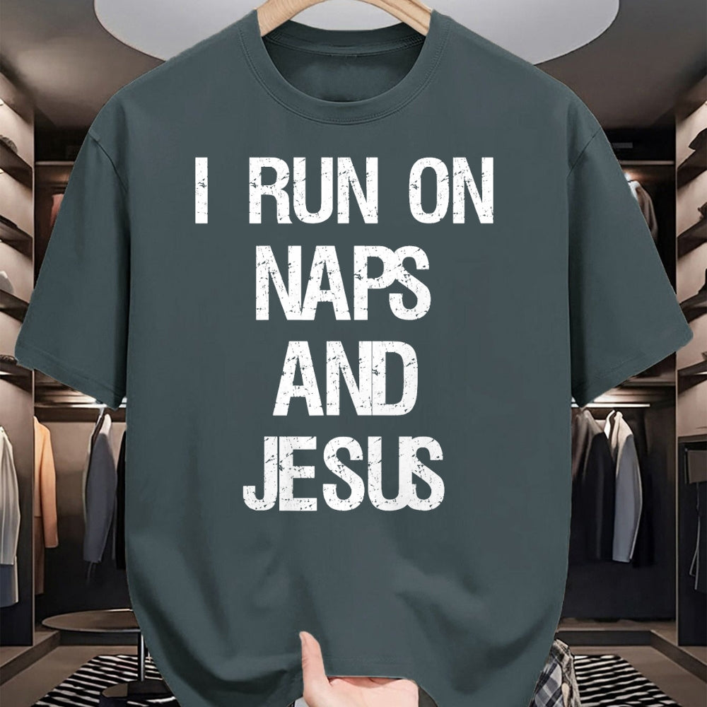 Christian Tee, Christian Faith Unisex T-Shirt/Hoodie/Sweatshirt HLT00 - Funny Run On Nap & Jesus Christ Sayings Christian T-Shirt