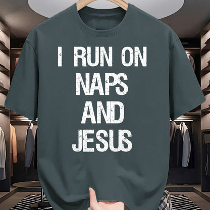 Christian Tee, Christian Faith Unisex T-Shirt/Hoodie/Sweatshirt HLT00 - Funny Run On Nap & Jesus Christ Sayings Christian T-Shirt